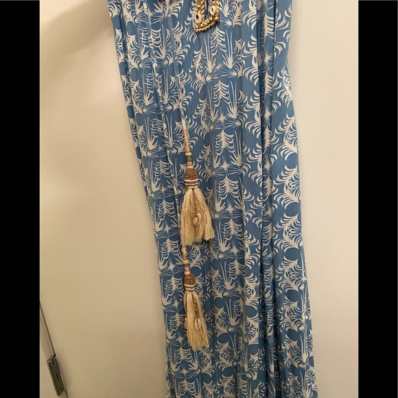 Skemo blue and white boho maxi dress - Picture 5 of 6